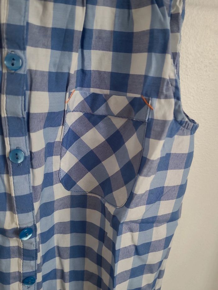 Chemise sans manche bleu - photo numéro 4