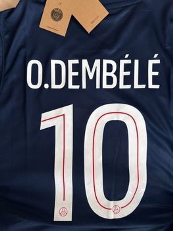 Maillot PSG 2025/2026 Ousmane Dembele Badge UEFA Taille S - photo numéro 2