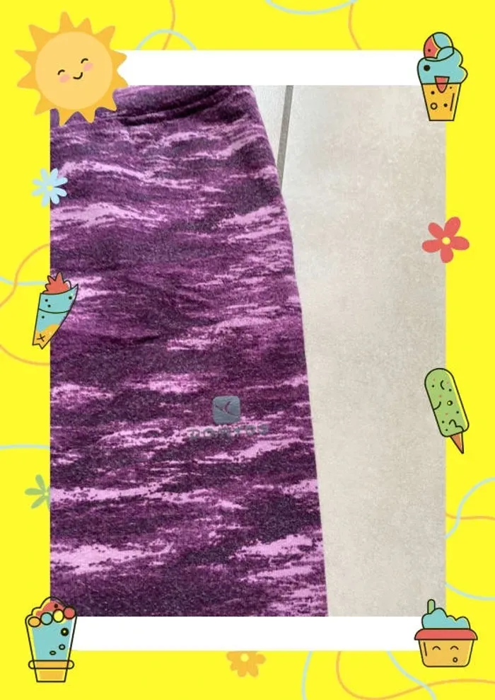 Legging violet domyos - photo numéro 3