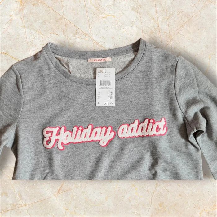 Pull gris Neuf taille S camaïeu - photo numéro 3