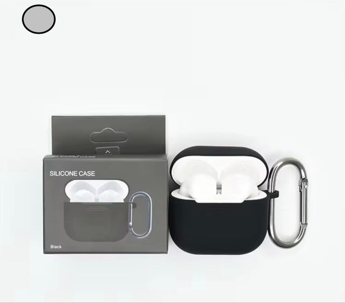 Coque AirPods Pro 2 - silicone souple / noir