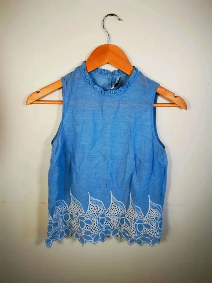 C34 blouse bleu stradivarius S