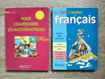 Livres Math et Français niveau CM2.