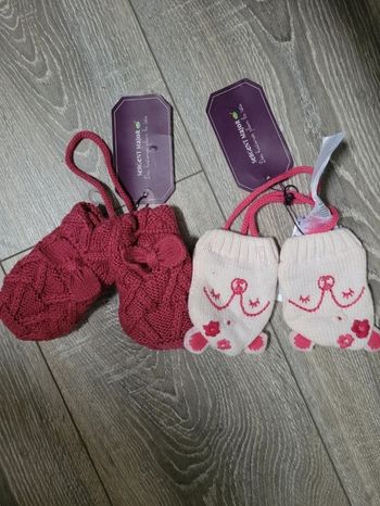 Paire de moufles fille
