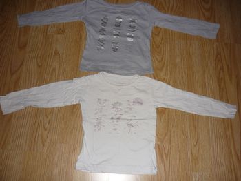 lot de 2 t-shirts manches longues 3 ans