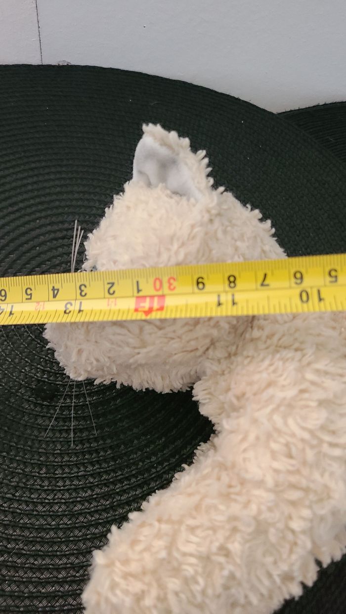 doudou chat bouclette crème gund - photo numéro 4