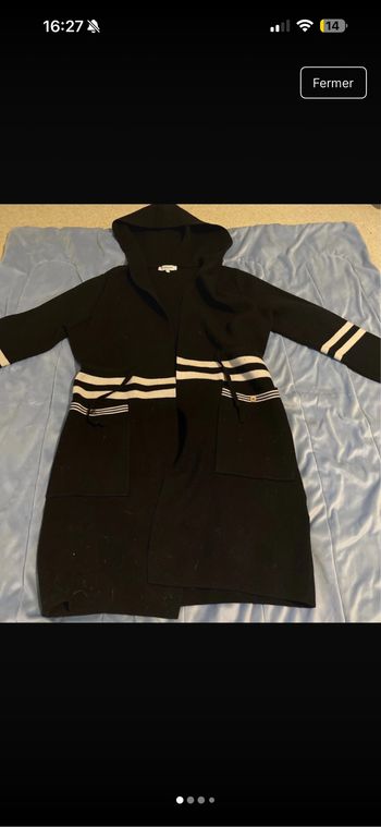 Gilet long à capuche morgan taille S