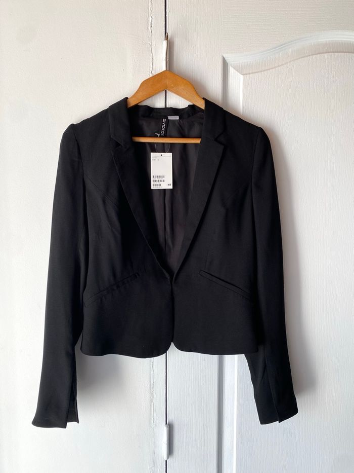 Blazer cintre noir H&M