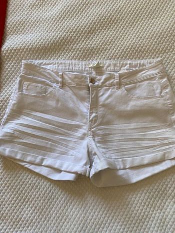 Short blanc taille basse