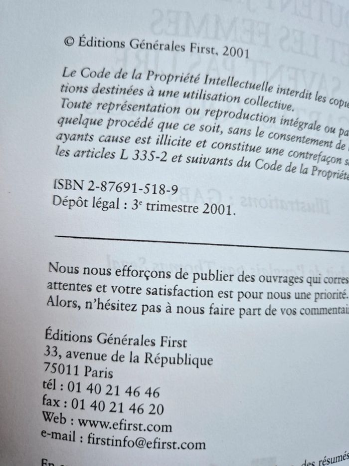 Livre Pourquoi les hommes n'écoutent jamais rien et les femmes ne savent pas lire les cartes - photo numéro 4