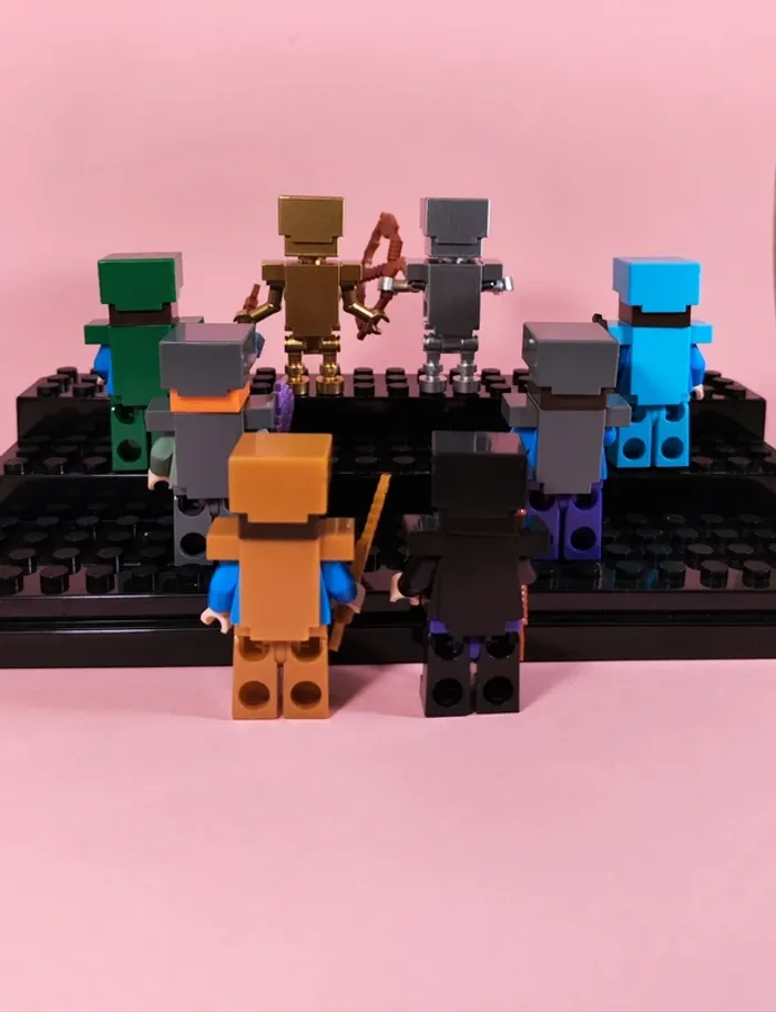 Minecraft - lot de 8 Mini figurines au format Lego - photo numéro 2