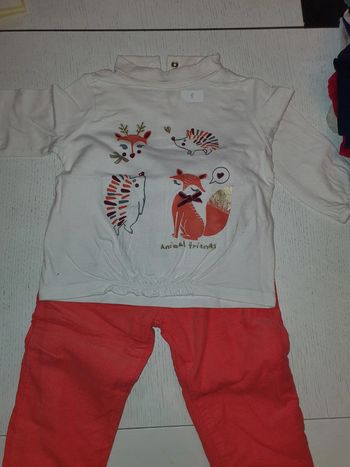 Ensemble sous pull et pantalon doublé 2 ans