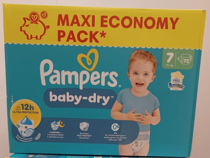 1 Maxi-Eco-Packs couches Pampers baby-dry Taille 7
