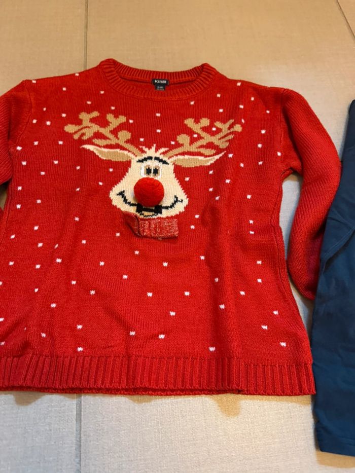 Pull Noël et teeshirts manches longues Noël sequins magiques Kiabi garçon 10 ans - photo numéro 2