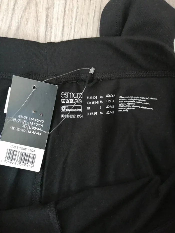 Legging de sport noir à message attitude blanc / esmara /(M-L) - photo numéro 7