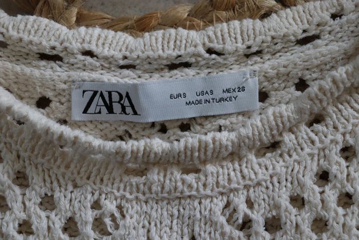 Robe Zara en crochet beige - photo numéro 4