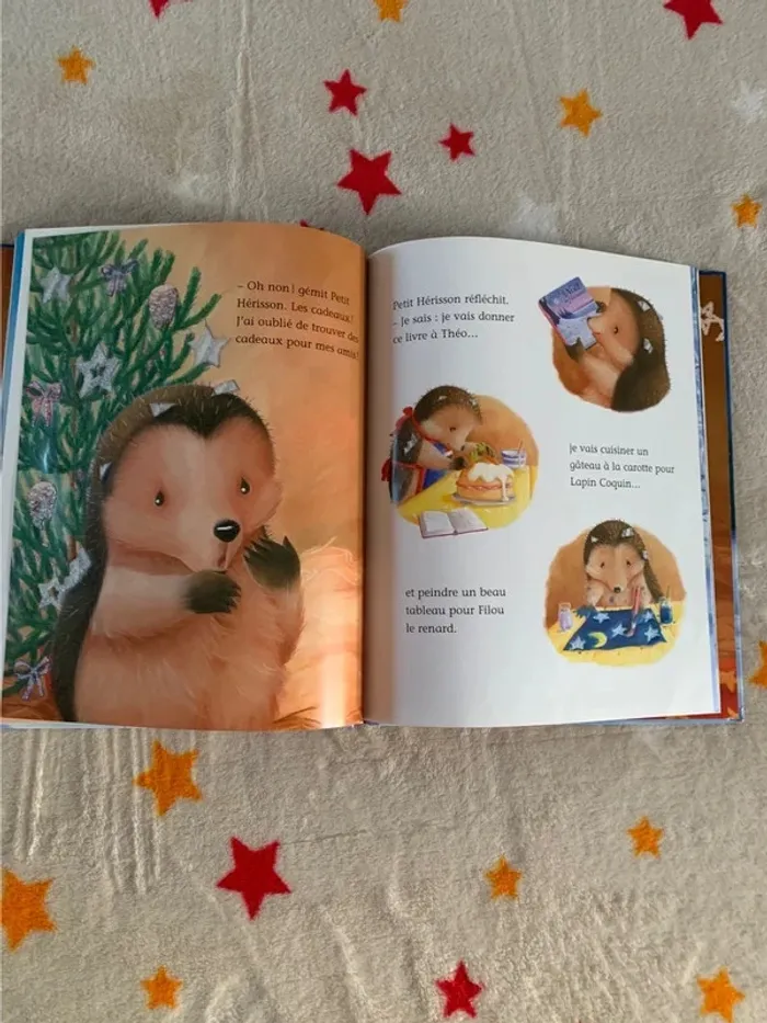 Lot 3 livres Petit Hérisson – Grand format, à toucher et à paillettes – Milan Jeunesse - photo numéro 6