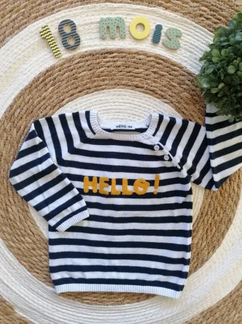 Pull à rayures - Gémo - 18 mois