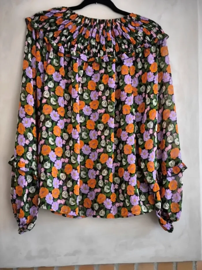 Blouse mousseline fleurie Mango 42 - photo numéro 16