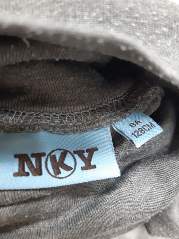 Sous pull col roulé gris NKY 8 ans - photo numéro 3