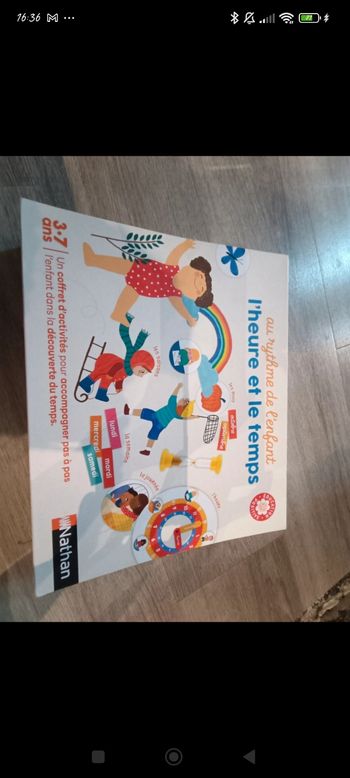 Jeu au rythme de l'enfant l'heure et le temps 