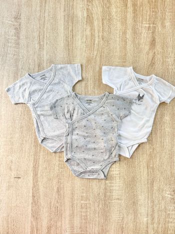 3 bodies manches courtes bébé fille