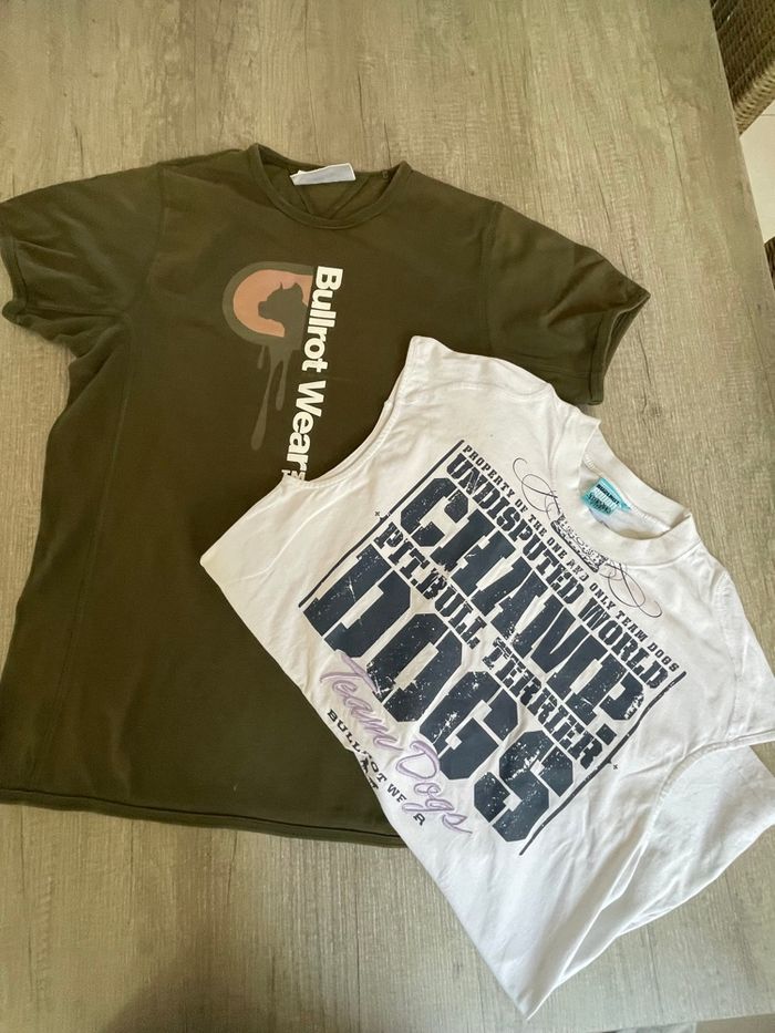 Lot 2 t-shirts Bullrot taille L
