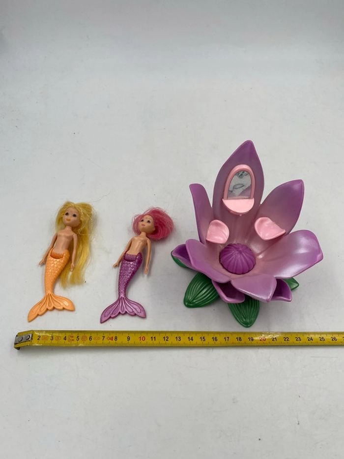 Maison fleur + 2 figurines sirènes articulés - photo numéro 8