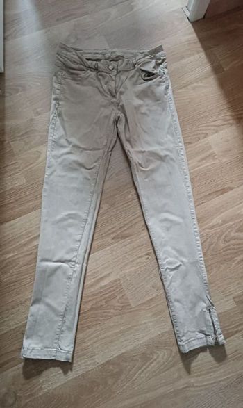 Pantalon slim beige Promod 40