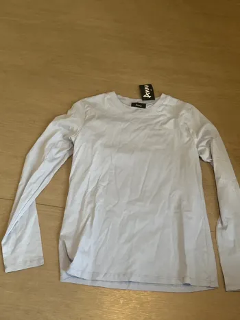 T-shirt en coton t-U lilas longue manche Anna