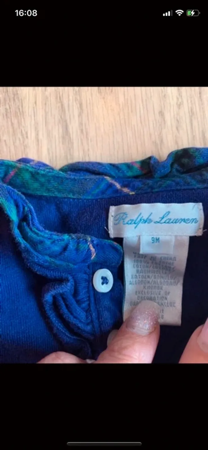 Robe avec culotte Ralph Lauren taille 9 mois - photo numéro 4