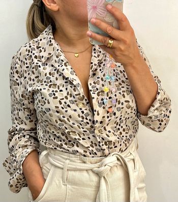 Chemise En Soie Imprimée Taille 36-38