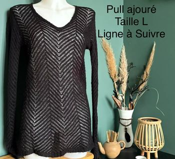 Pull ajouré taille L 