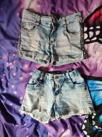Short en jeans