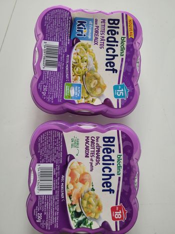 Lot plats bébé bledina 15 et 18 mois
