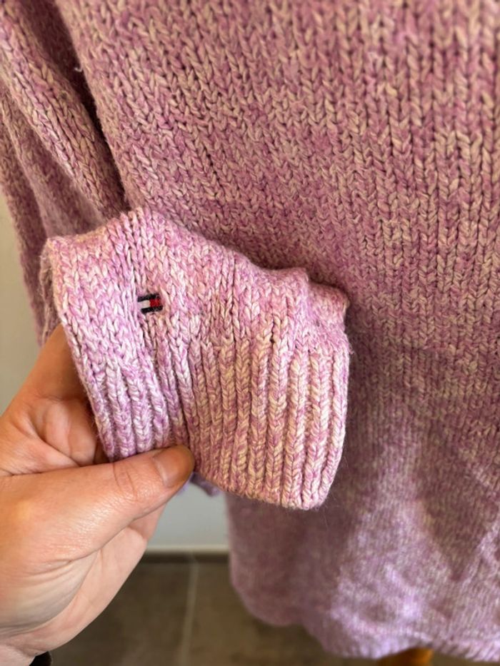 Pull rose en maille taille L - photo numéro 7