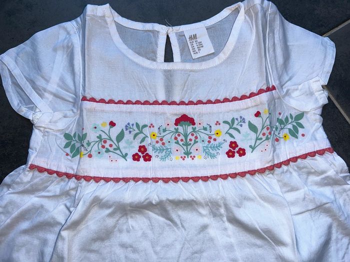 Blouse chemisier léger manches courtes bébé fille H&M - photo numéro 2