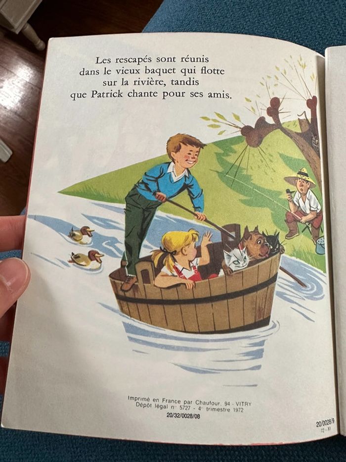 1972 Livre ancien cartonné Pierre Probst Caroline et son cousin voyage vintage carton - photo numéro 7