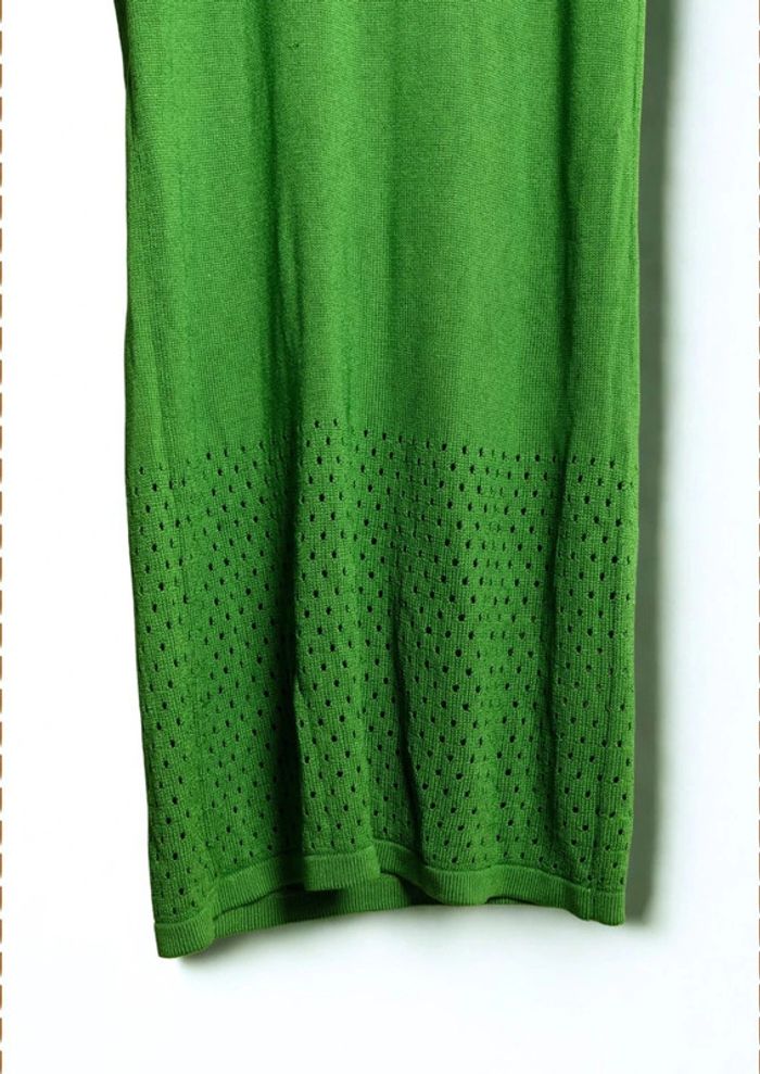 Robe mi-longue en maille vert profond – COS – Taille 36 - photo numéro 5