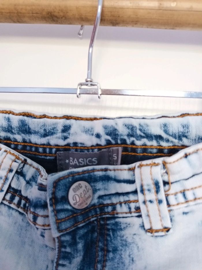 Short en jean effet délavé Orchestra 5 ans - photo numéro 2