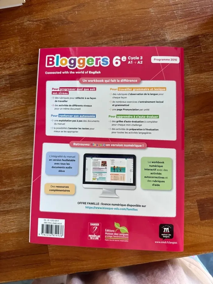 Livre bloggers 6 eme A1- A2 - photo numéro 5