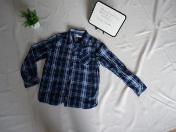 Chemise à carreaux bleu Orchestra