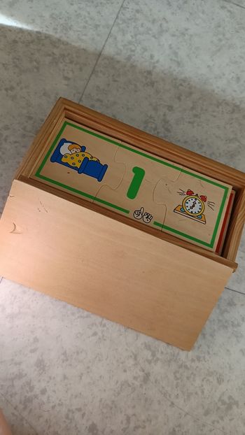 Jeux chiffre en bois