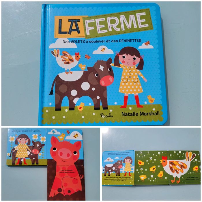 Livre animé 🐤 La Ferme 🐄 Des volets à soulever et des devinettes (72)