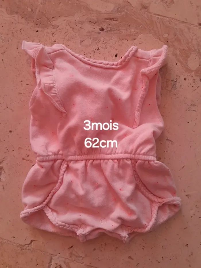 Combinaison rose clair 3mois