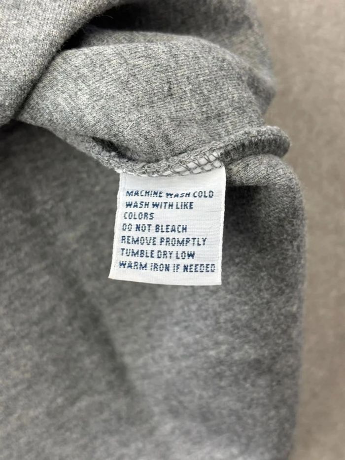 Pull d’hiver half zip 1/4 zip semi zip Ralph Lauren gris logo bleu taille XL homme - photo numéro 8
