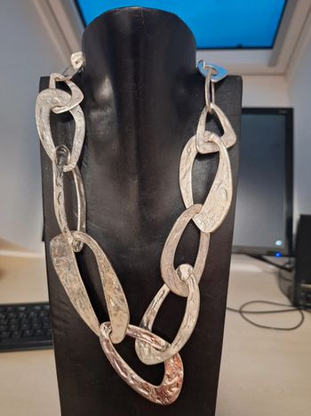 💥 Superbe collier chaîne argenté 💥