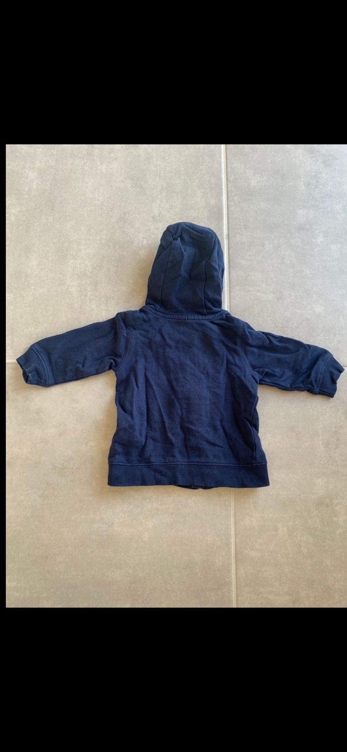 Gilet à capuche zippé 1 mois - photo numéro 9