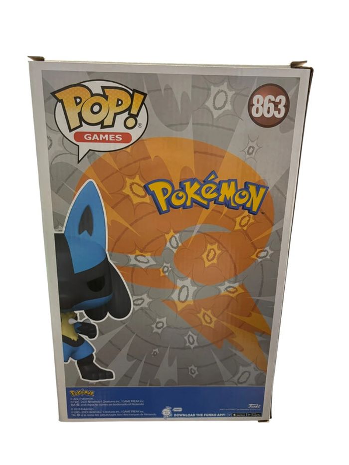 Figurine Funko Pop Pokémon Jumbo Lucario 863 neuf - photo numéro 2