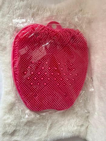 Tapis massage pieds, dos rose